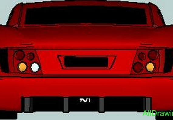TVR Cerbera Speed 12 (2000) (ТВР Цербера Спид 12 (2000)) - чертежи (рисунки) автомобиля